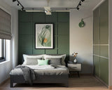 Modern Green Master Bedroom Design