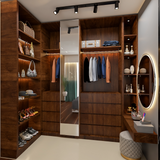 L-Shaped Walk-in Wardrobe