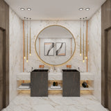 Convenient Contemporary Styled Spacious Bathroom