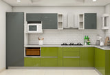 Dual-Toned Modular Kitchen