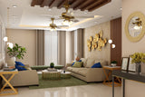 Modern And Convenient Living Room Design With Neutral Tones