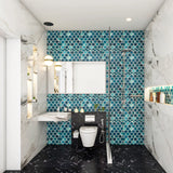 Contemporary Bathroom Design With Geometric Tiles
