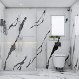 Modern White-Black Themed Bathroom