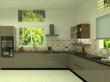 Large L-Shaped Contemporary Kitchen