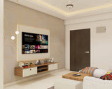 Beige Living Room Design With Contemporary Interiors