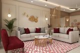 Spacious Living Room Styled Design With Luxurious Interiors