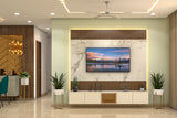 Max Convenience Living Room Design With Large Backdrop