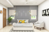 Modern Master Bedroom Design With Grey Wall