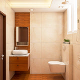 Modern Compact Bathroom Design Idea With Vanity Cabinet