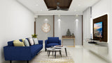 Spacious Minimal Style Living Room