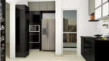 Sleek L-Shaped Modular Kitchen