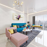 Spacious Eclectic Living Room