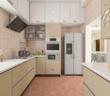 Beige Urban Modular Kitchen