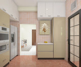 Beige Urban Modular Kitchen