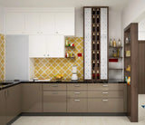 Two-Toned L-Shaped Kitchen